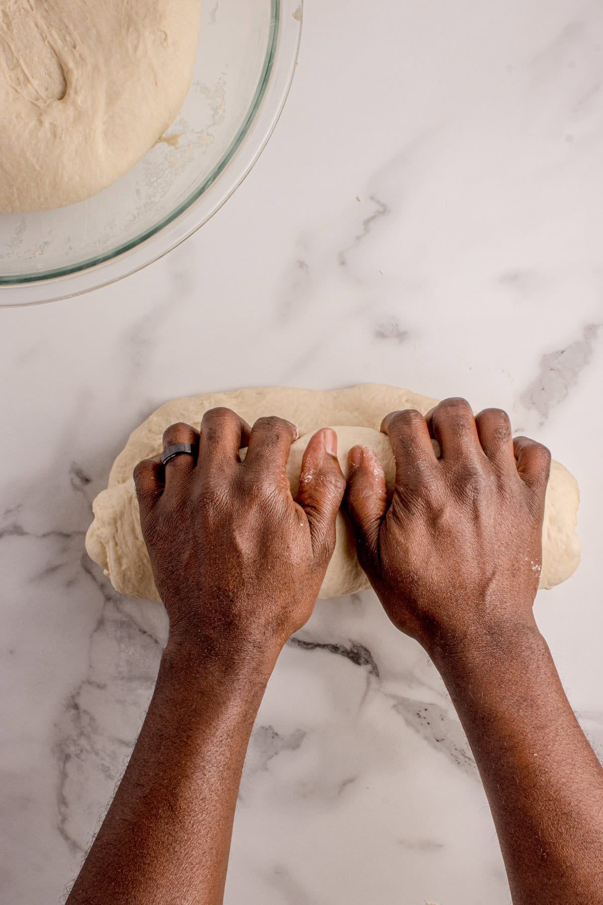 Rolling the dough