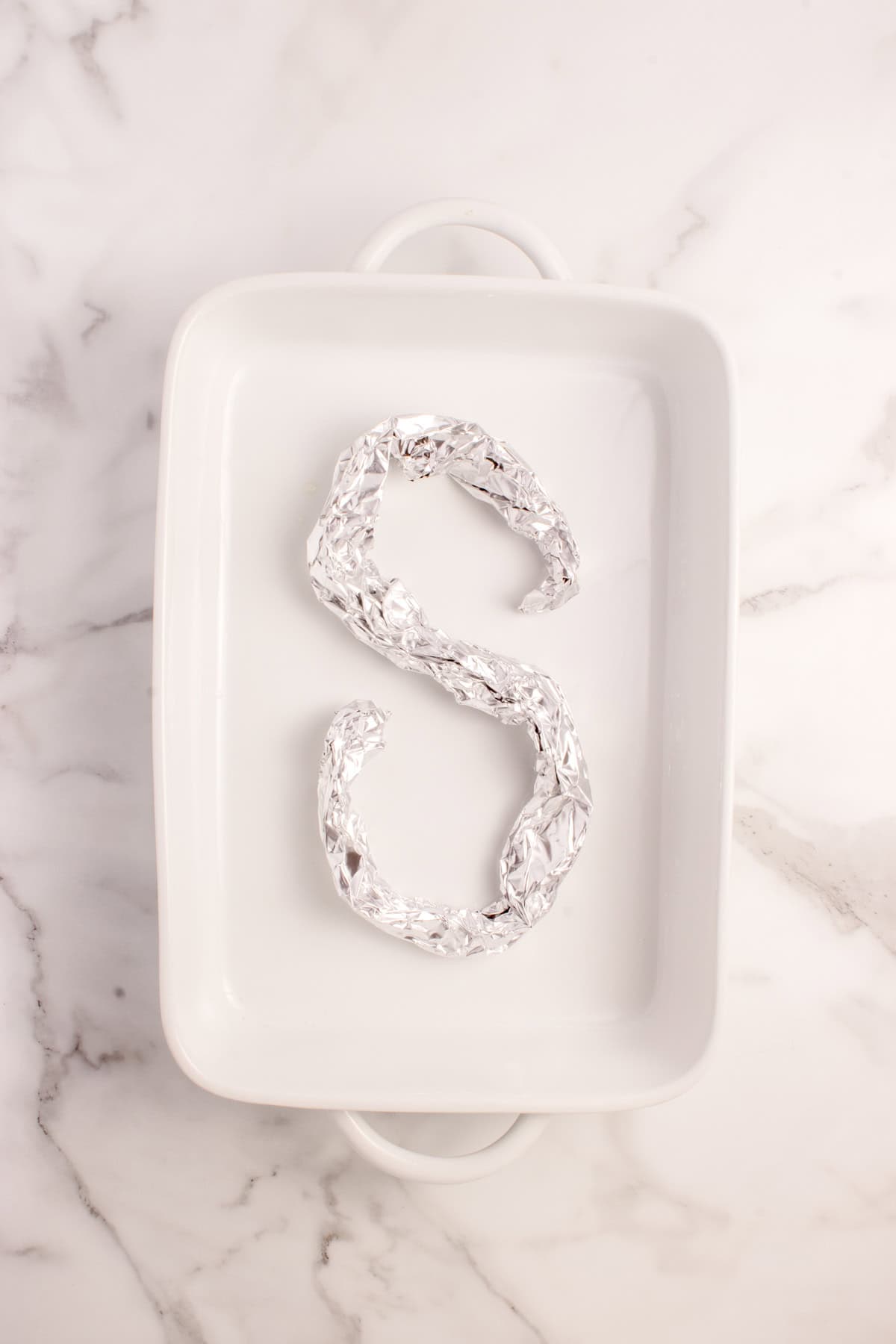 DIY rack for the turkey using foil