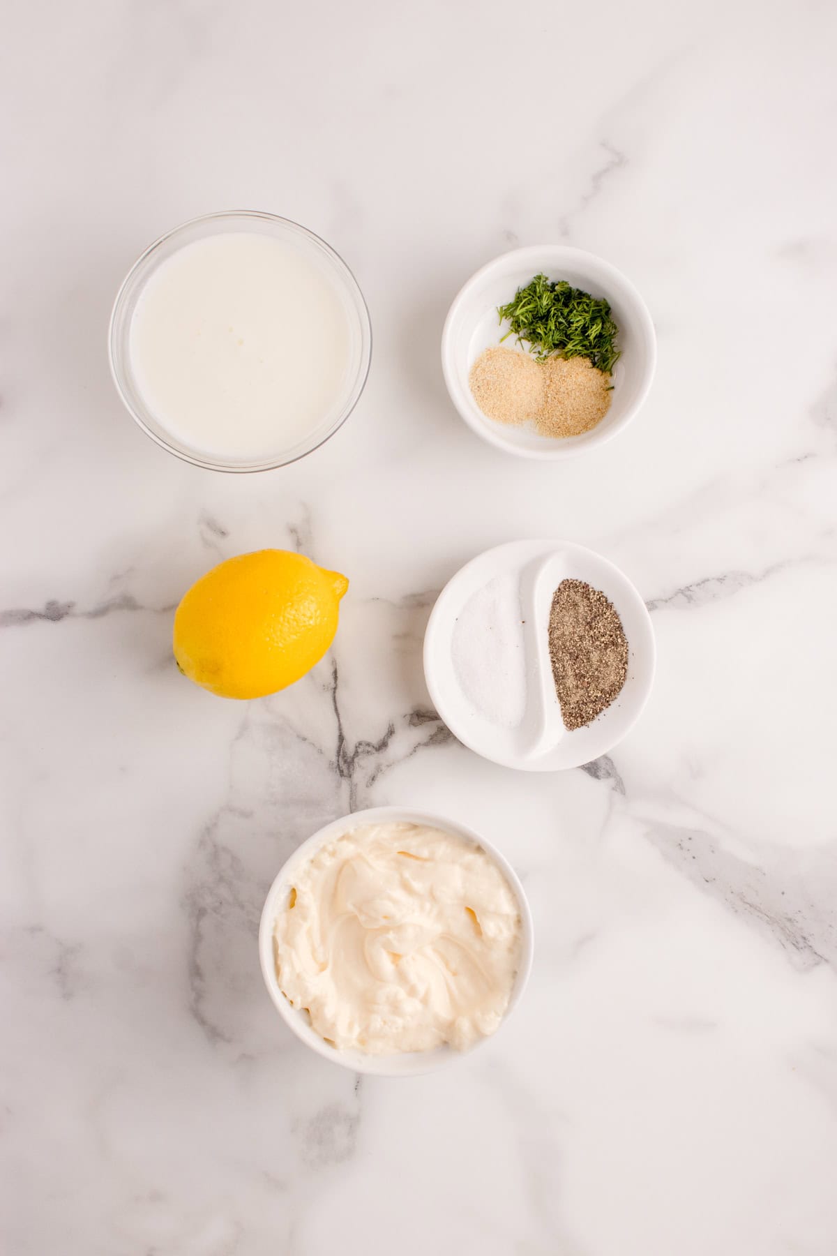 Ingredients for version 2 of the dressing