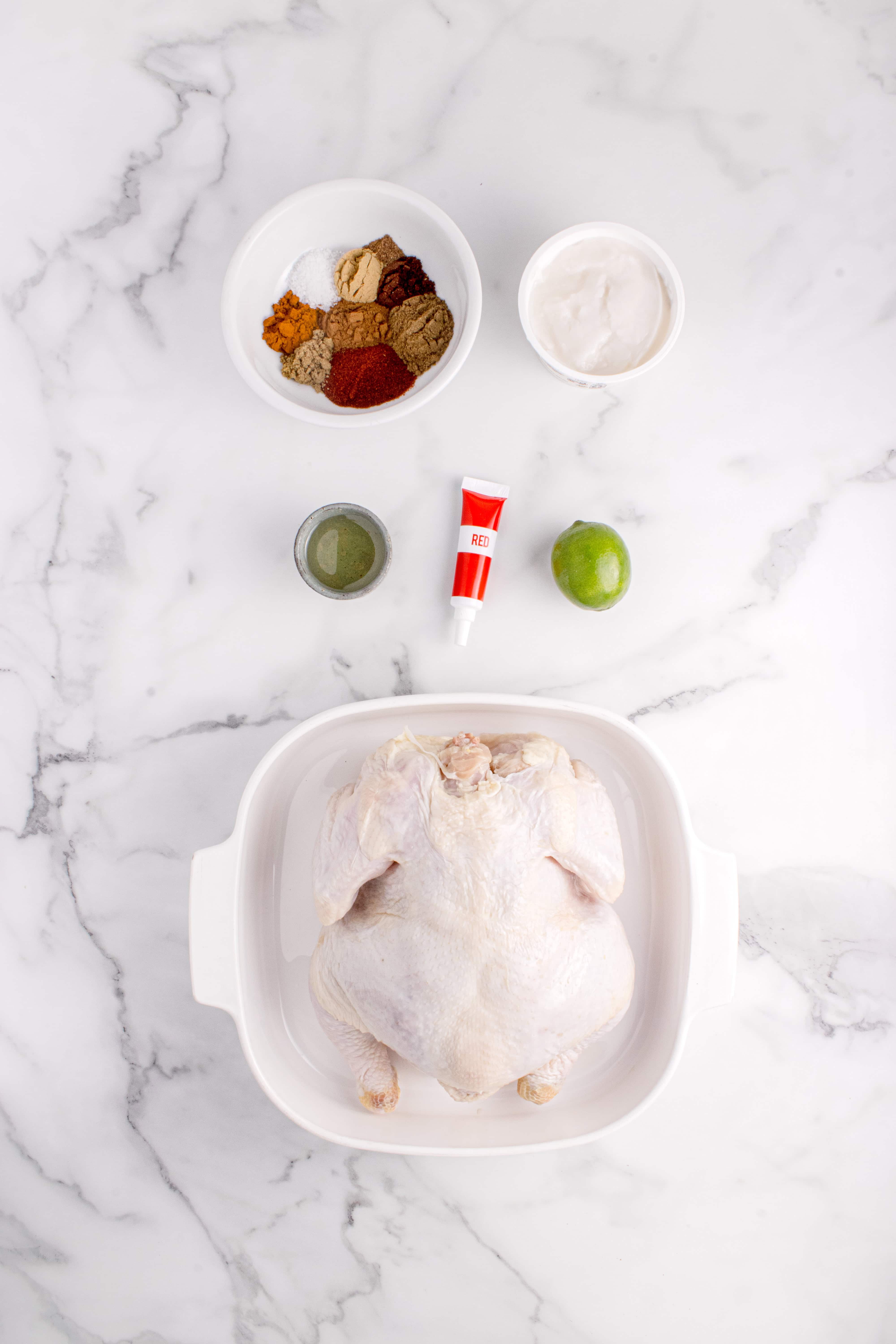 Ingredients for this  Tandoori Chicken recipe