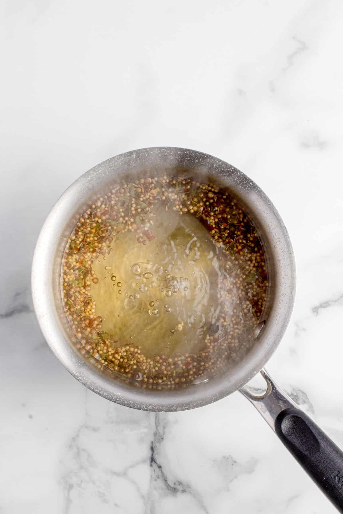 Quick pickled Brine boiling 