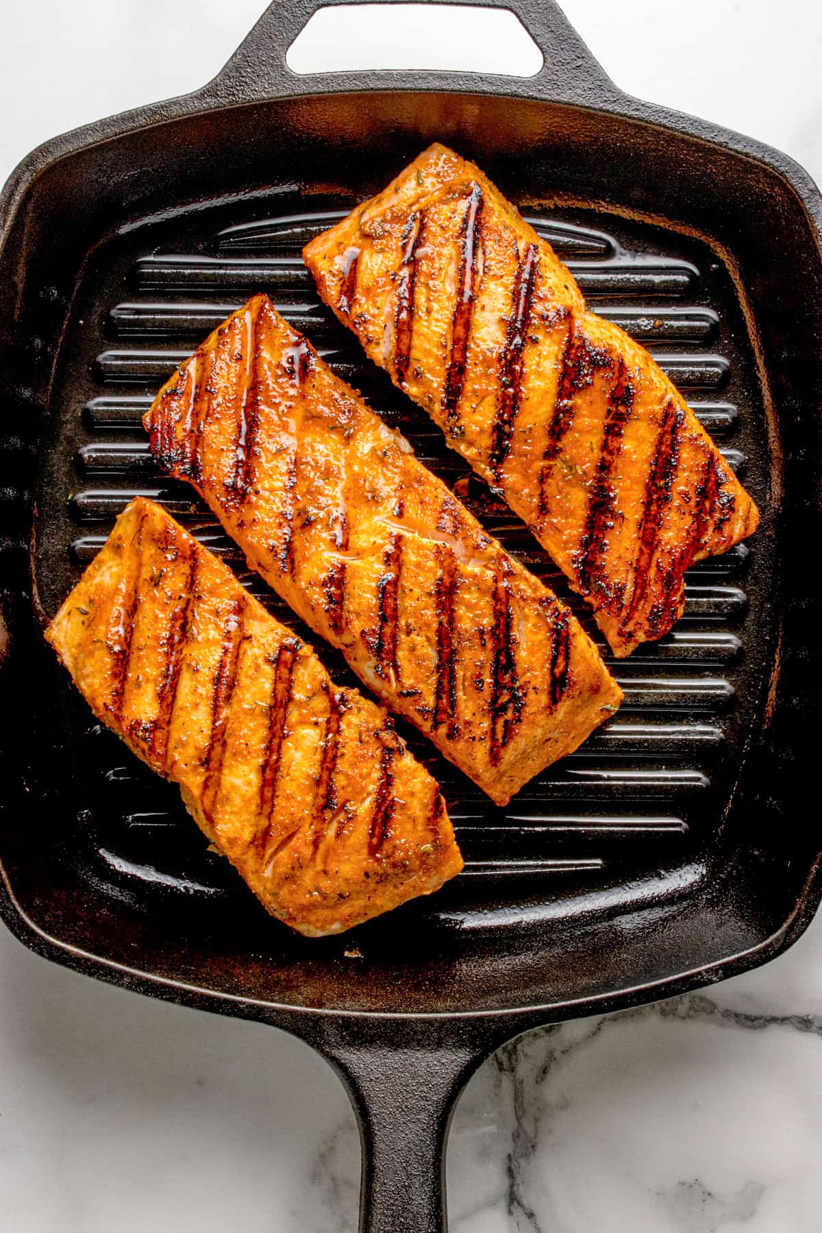 Pan-Grilled Lemon Salmon