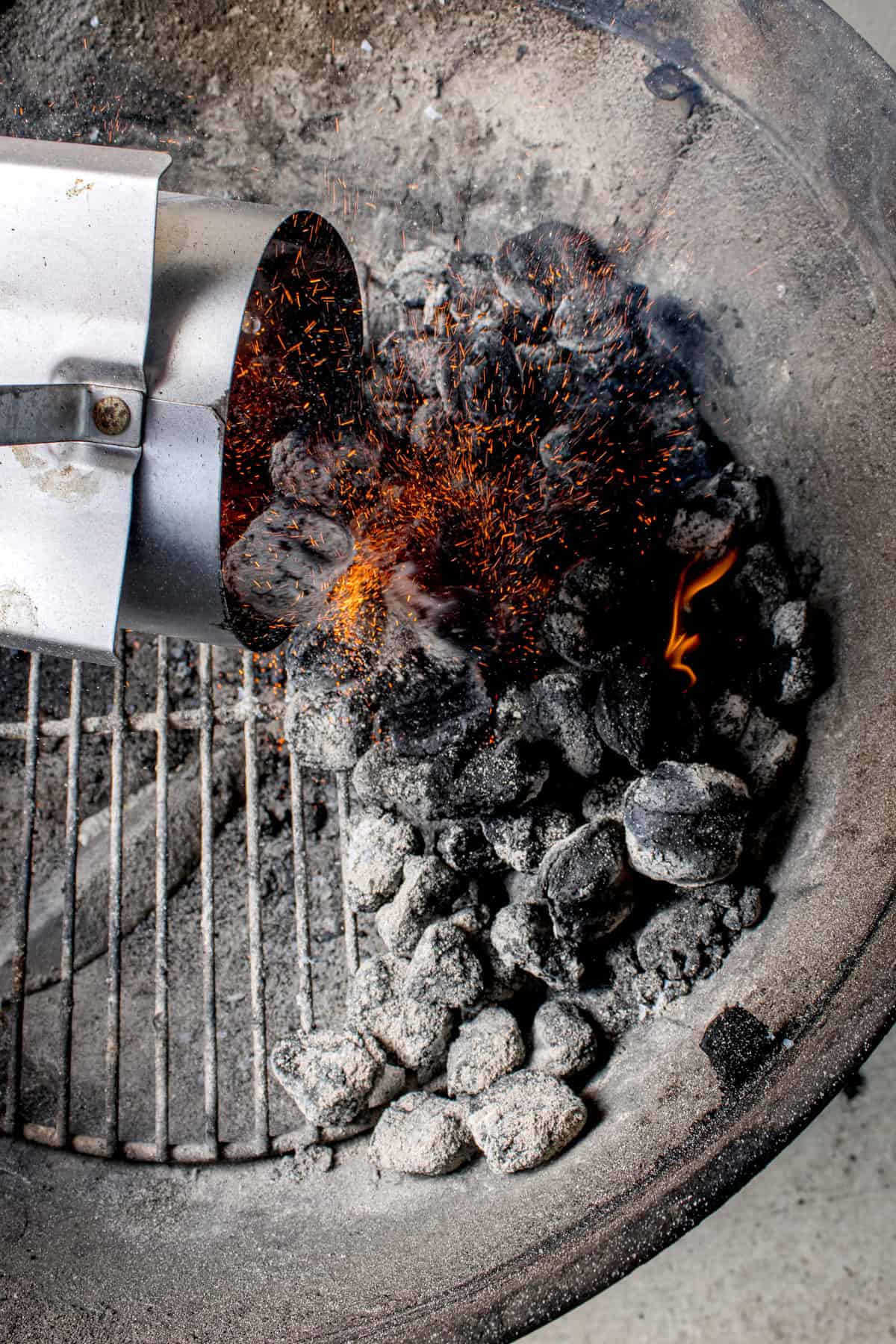 Chuckle being added to the grill