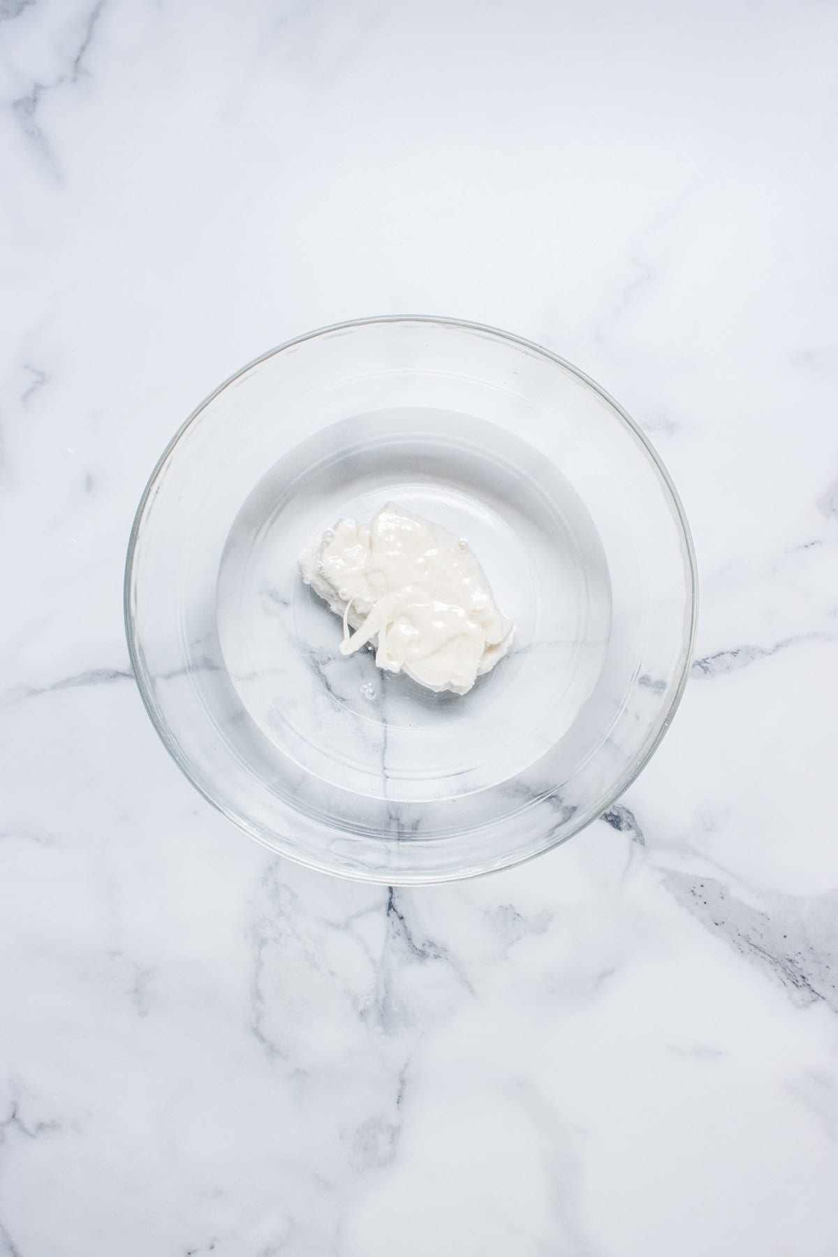 Water and sourdough starter