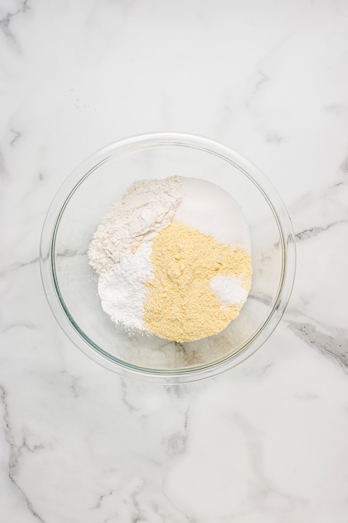 Ingredients for the mix in a bowl