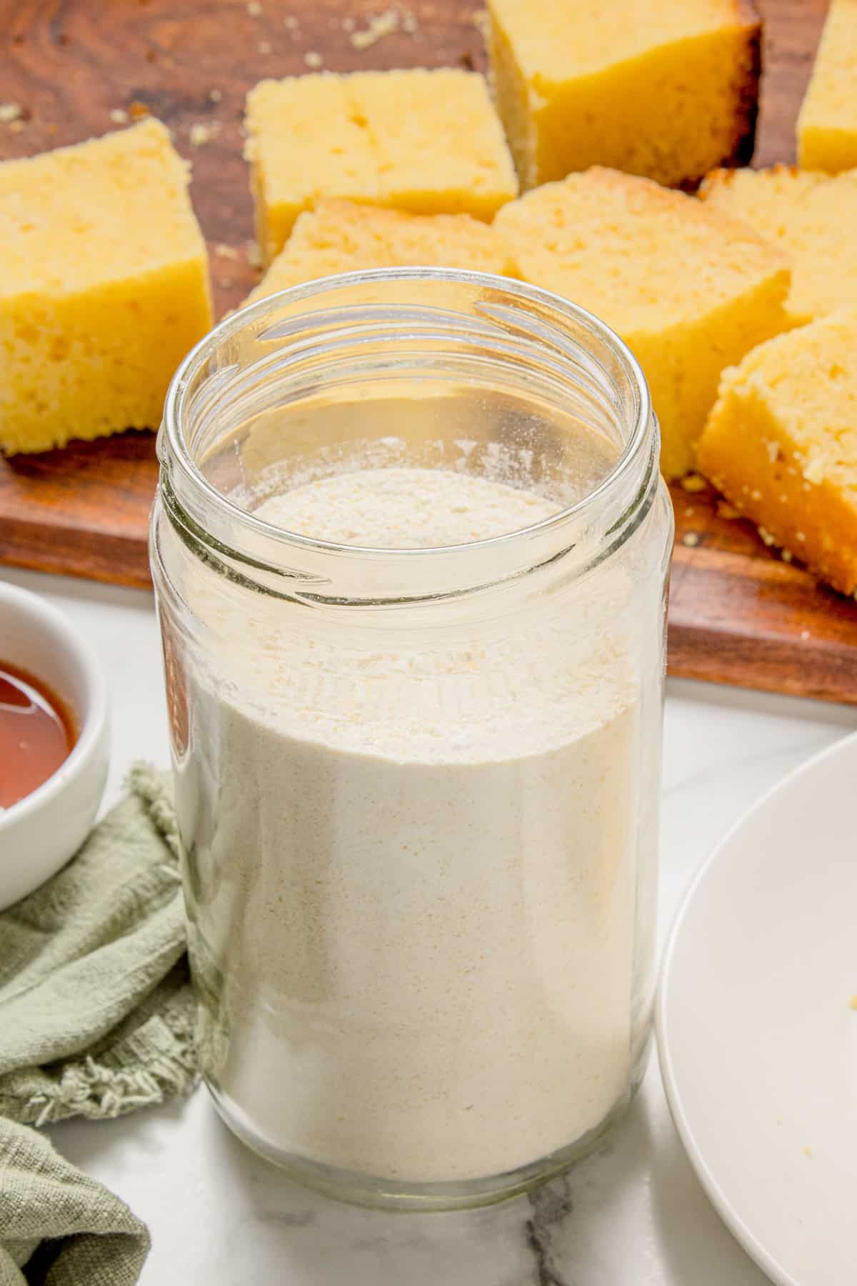 Mix in a jar. 