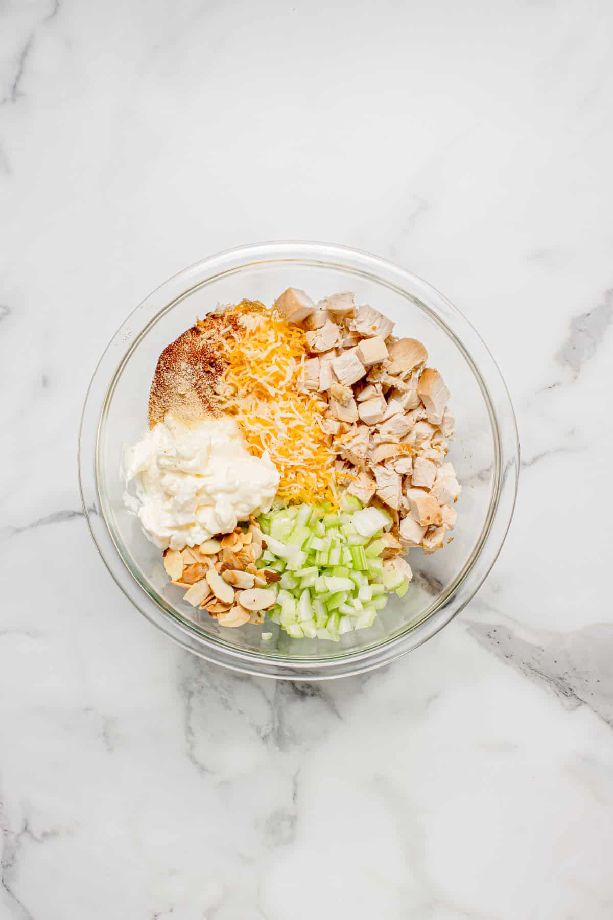 Mixing the filling: