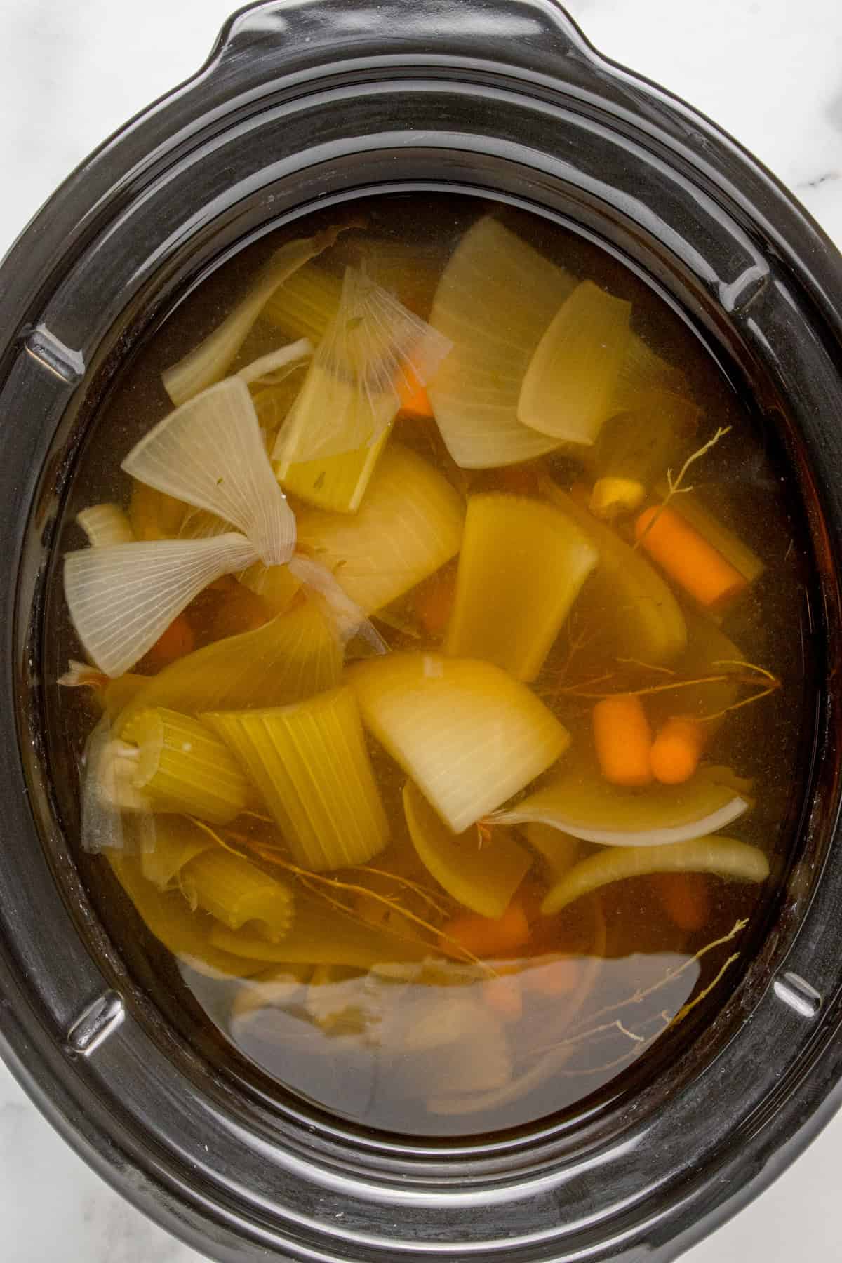 Vegetable Soup in the slow cooker